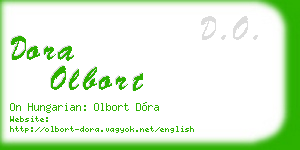 dora olbort business card